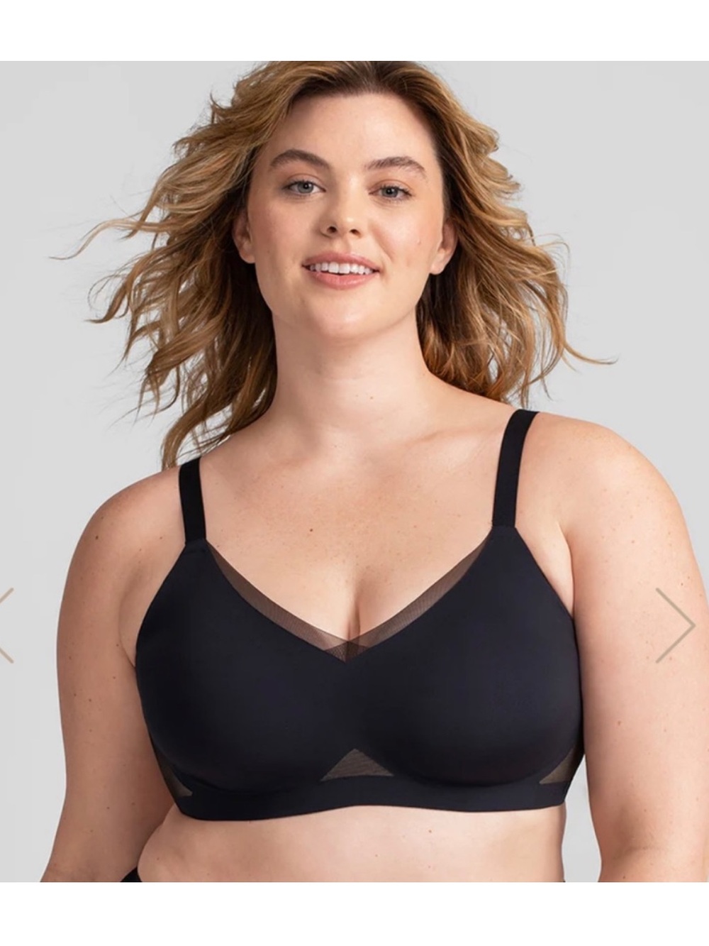 Honeylove Liftwear Crossover Bra 1X Black/Nude